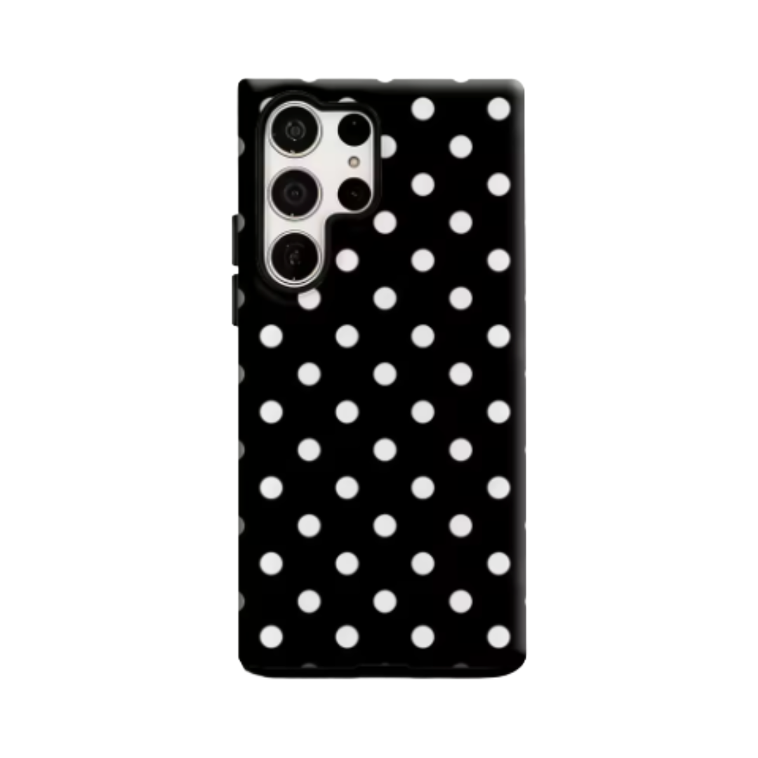 Black and White Polka Dots – Samsung Case