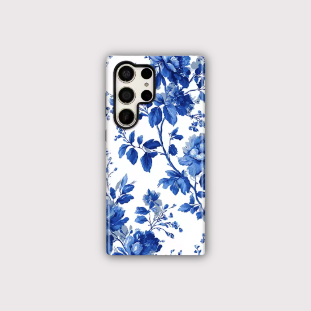 Vibrant Blue Flower Case for Samsung