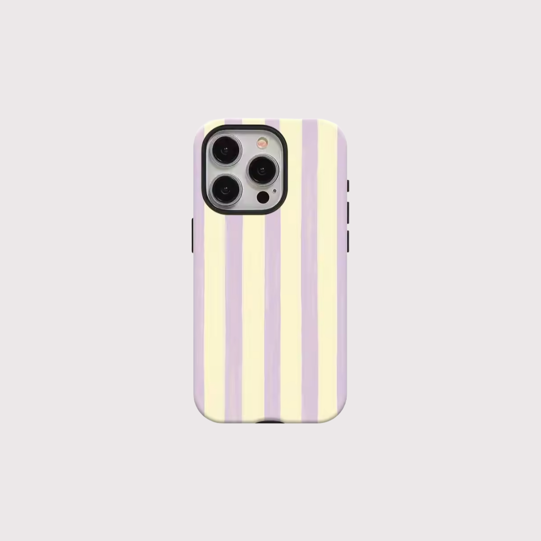 Luxury Creamy Purple Stylish Double-layer Case for iPhone