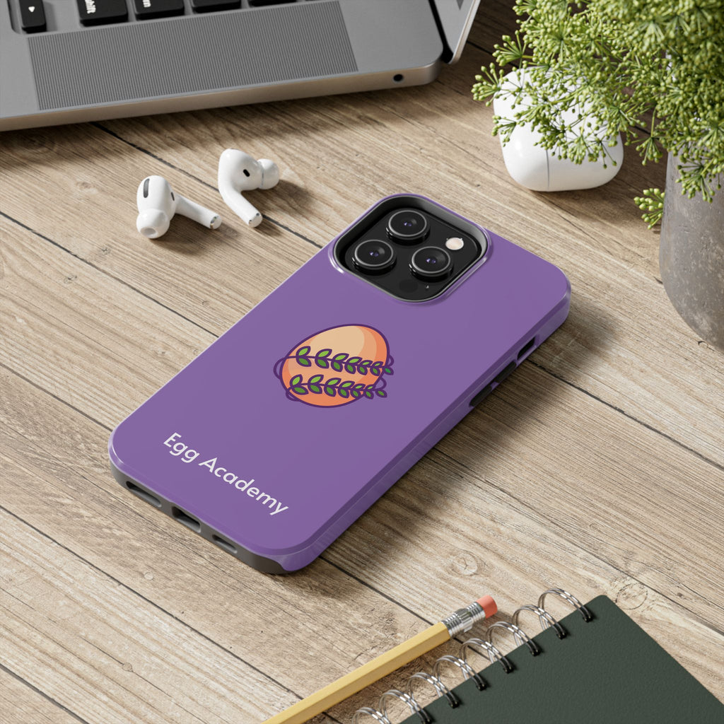 Egg Academy Tough Phone Case, Durable Phone Cover, Fun Phone Accessory, Unique Gift Idea, Cute Tech Gear