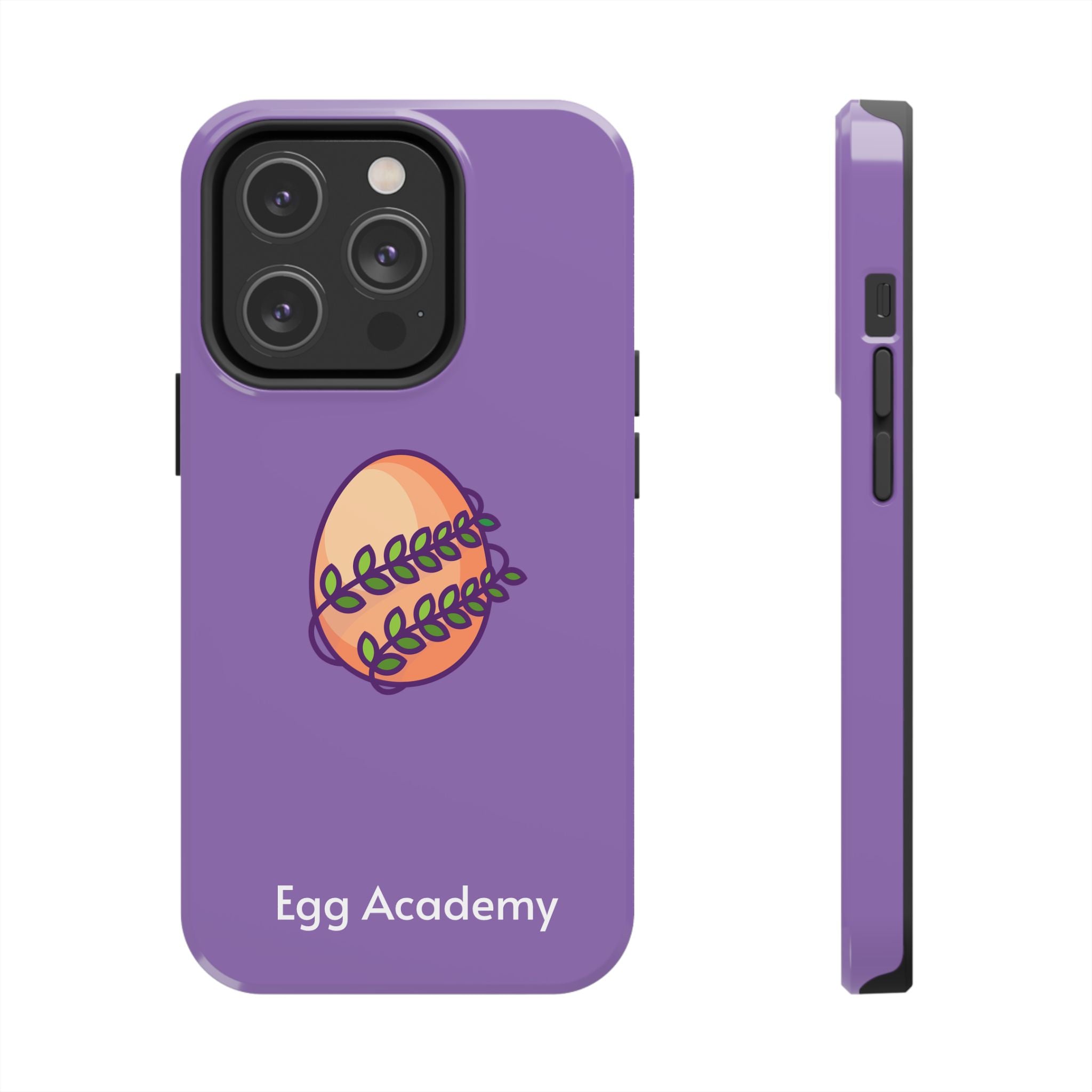 Egg Academy Tough Phone Case, Durable Phone Cover, Fun Phone Accessory, Unique Gift Idea, Cute Tech Gear