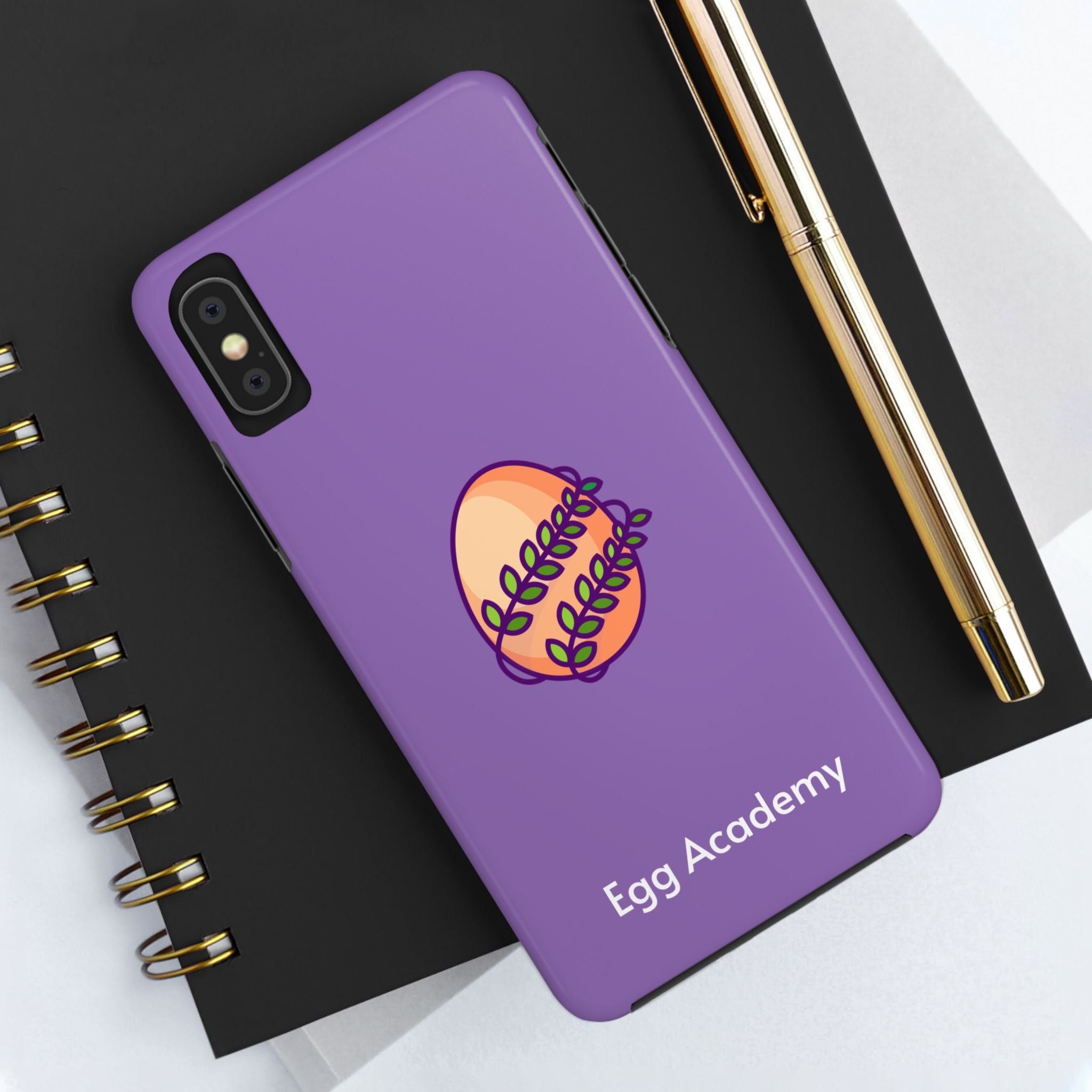 Egg Academy Tough Phone Case, Durable Phone Cover, Fun Phone Accessory, Unique Gift Idea, Cute Tech Gear