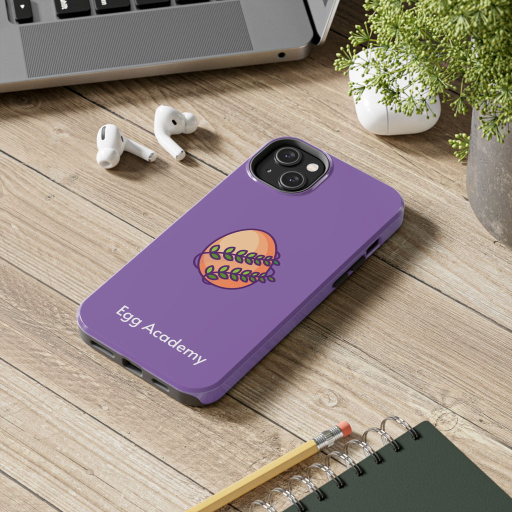 Egg Academy Tough Phone Case, Durable Phone Cover, Fun Phone Accessory, Unique Gift Idea, Cute Tech Gear