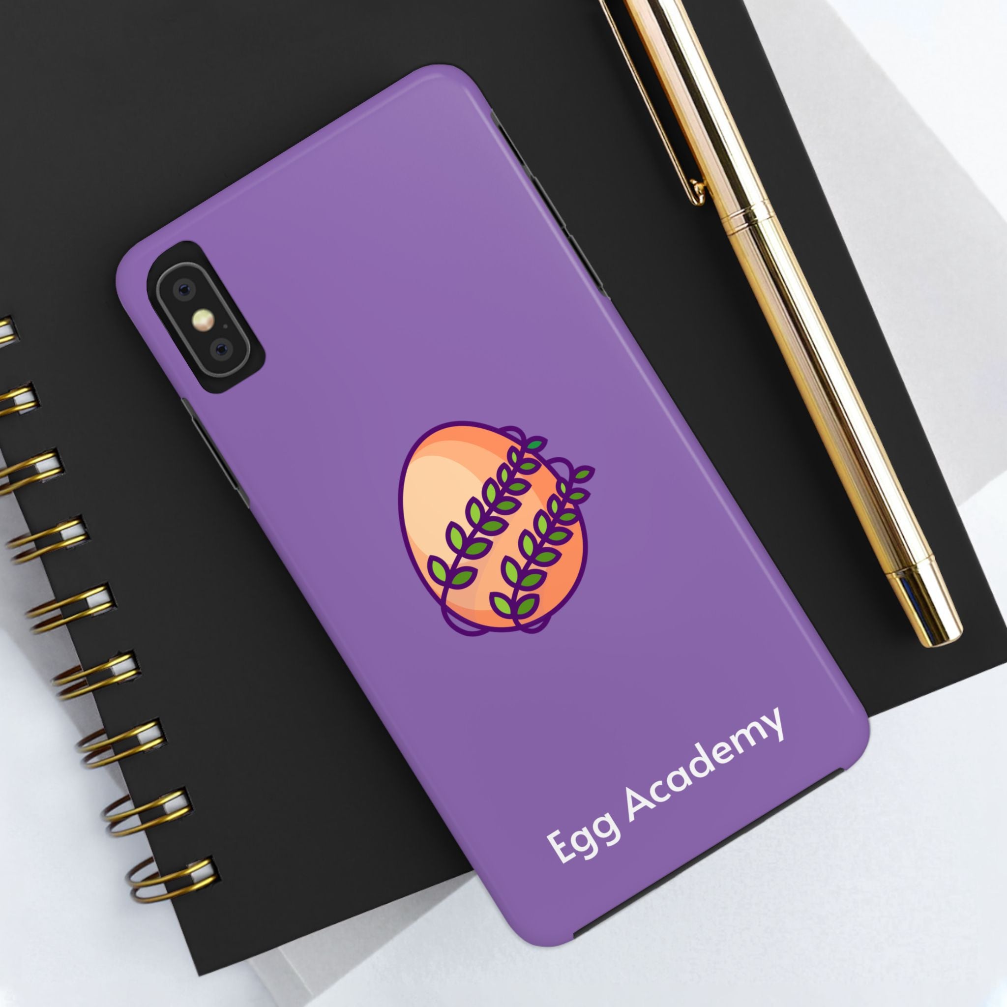 Egg Academy Tough Phone Case, Durable Phone Cover, Fun Phone Accessory, Unique Gift Idea, Cute Tech Gear