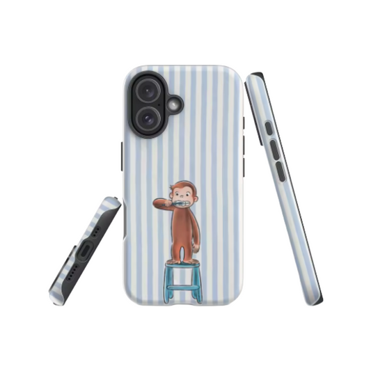 Monkey Brushing Teeth IPhone17 Must-Haves Phone Case for IPhone 17 16 15 14 13 12 85 Pro Max Plus Double-layer Back Cover