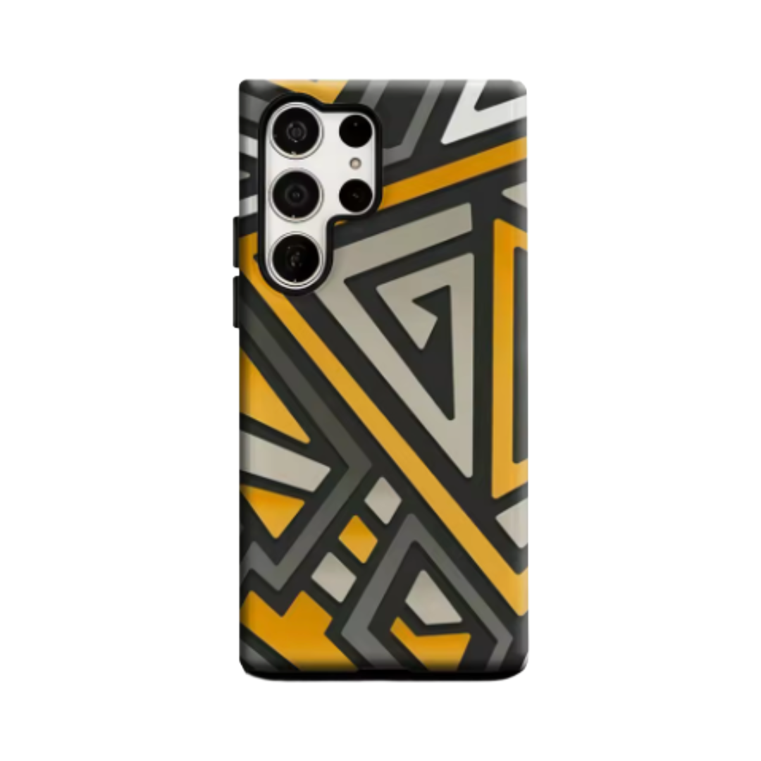 GeoVoyage Phone Case for Samsung Galaxy S25 Ultra S24 S23 Ultra Plus Glossy Double-layer Back Cover