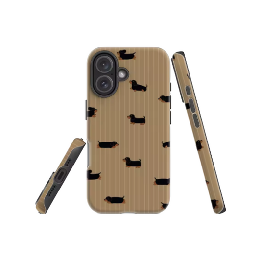 Dachshund Stripes IPhone17 Must-Haves Phone Case for IPhone 17 16 15 14 13 12 Pro Max Plus Double-layer Back Cover