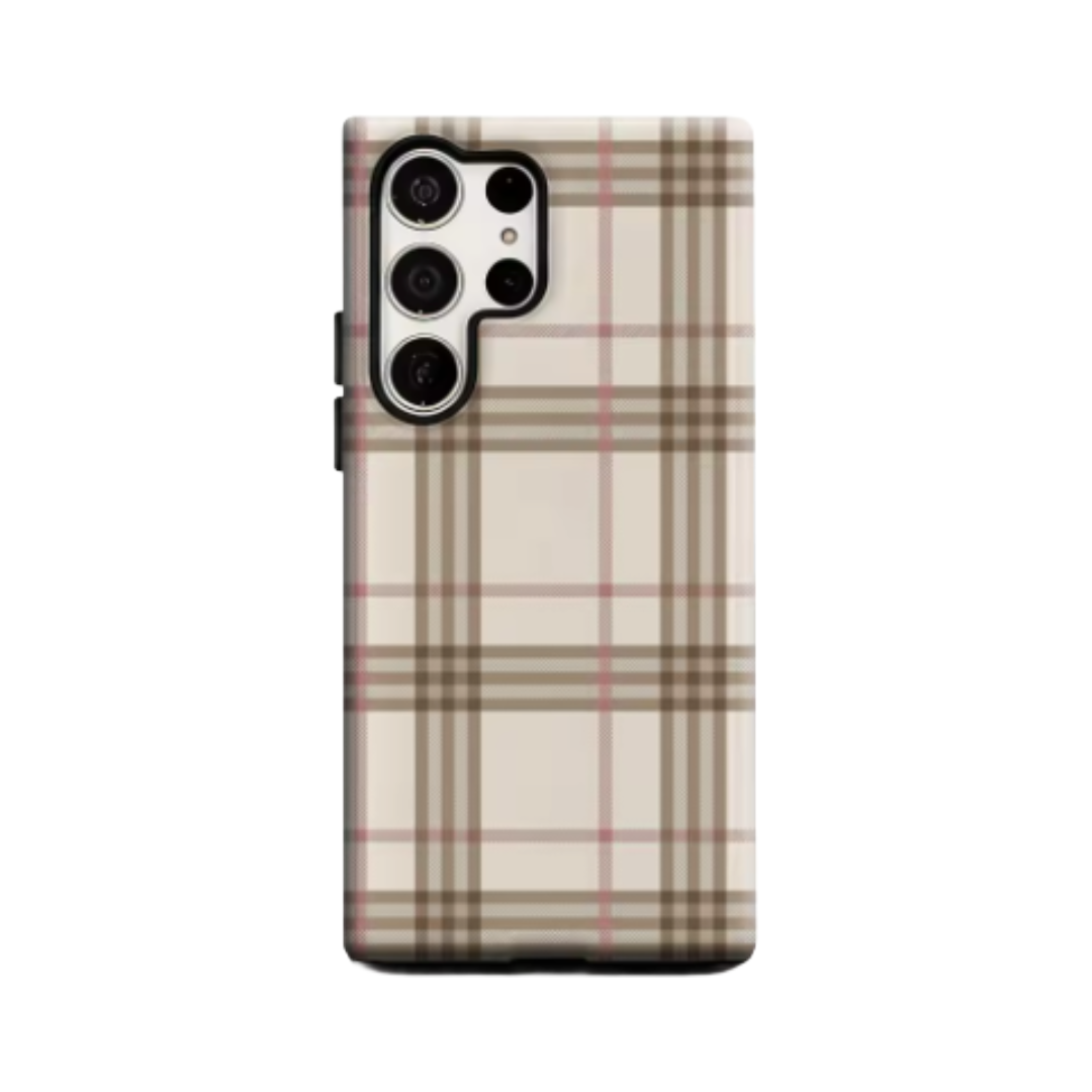 Brown and Pink Checkerboard – Samsung Case