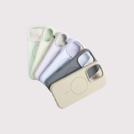 Pastel Colour Liquid Silicone Magsafe Phone Case for iPhone