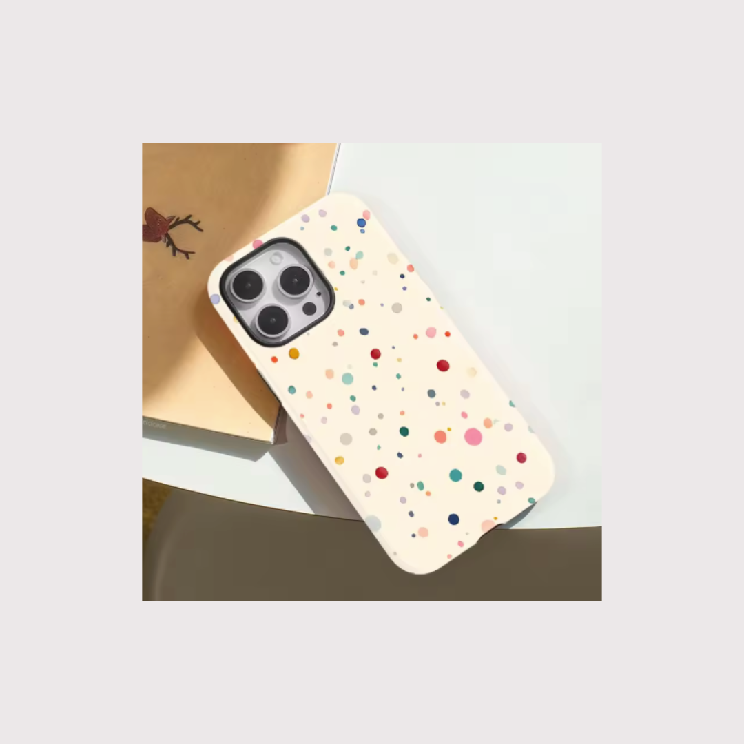 Colourful Polka Dot Case with Magsafe for iPhone