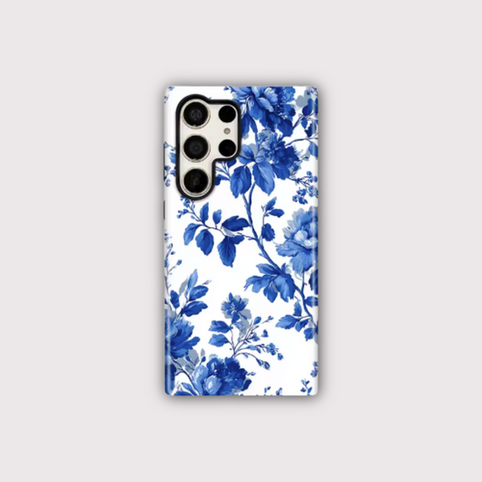 Vibrant Blue Flower Case for Samsung