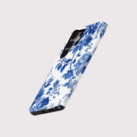Vibrant Blue Flower Case for Samsung