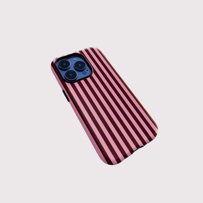 Luxury Fashionable Striped Black Double-layer case for iPhone